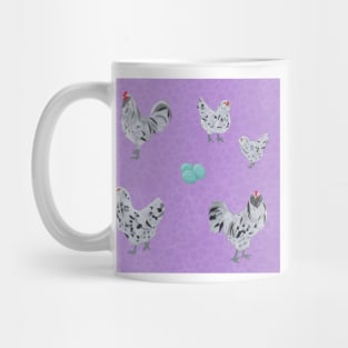 Splash Ameraucana Pattern Purple Mug